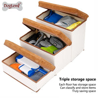 Foldable Pet Climbing Ladder - Anti-Slip Dog Stairs with Storage