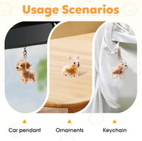 Dog Hair Memorial Keychain - Pet Fur Keepsake Storage Capsule