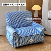 Checkered Pet Sofa Bed