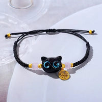 Cartoon Cat Charm Bracelet - Y2K Style