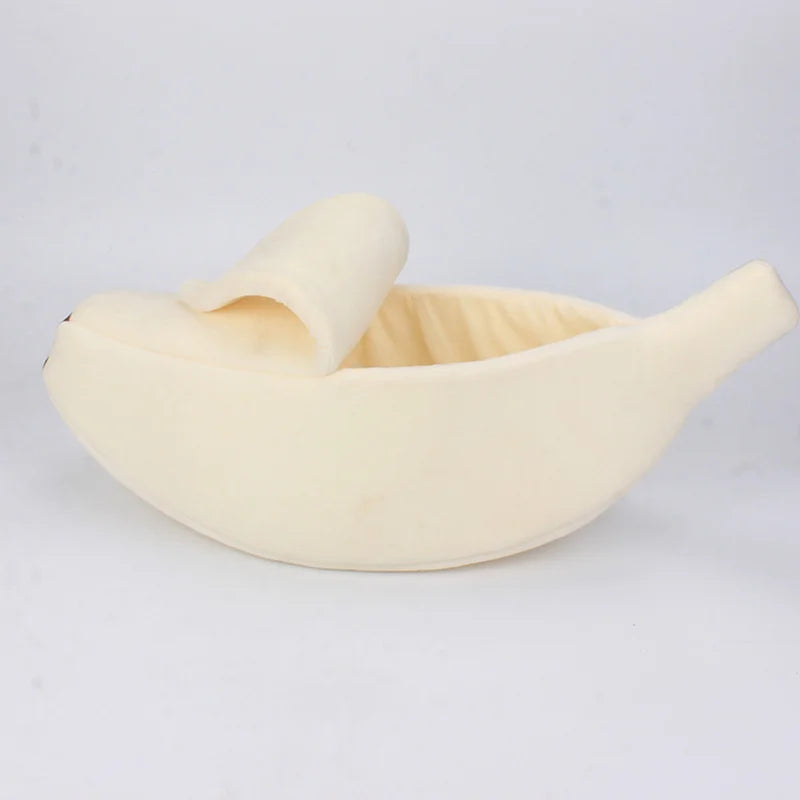 Banana-Shaped Cat Bed