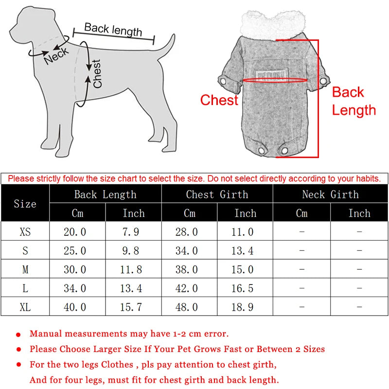 Warm Thickened Dog Jacket by Tail chasers