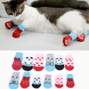 Pet Knit Sock Slippers - 4-Piece