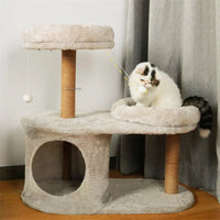 Three-Layer Cat Tree House - Multi-Level Scratching & Activity Center