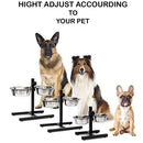 Adjustable Heavy-Duty Bowl Stand by Tail chasers