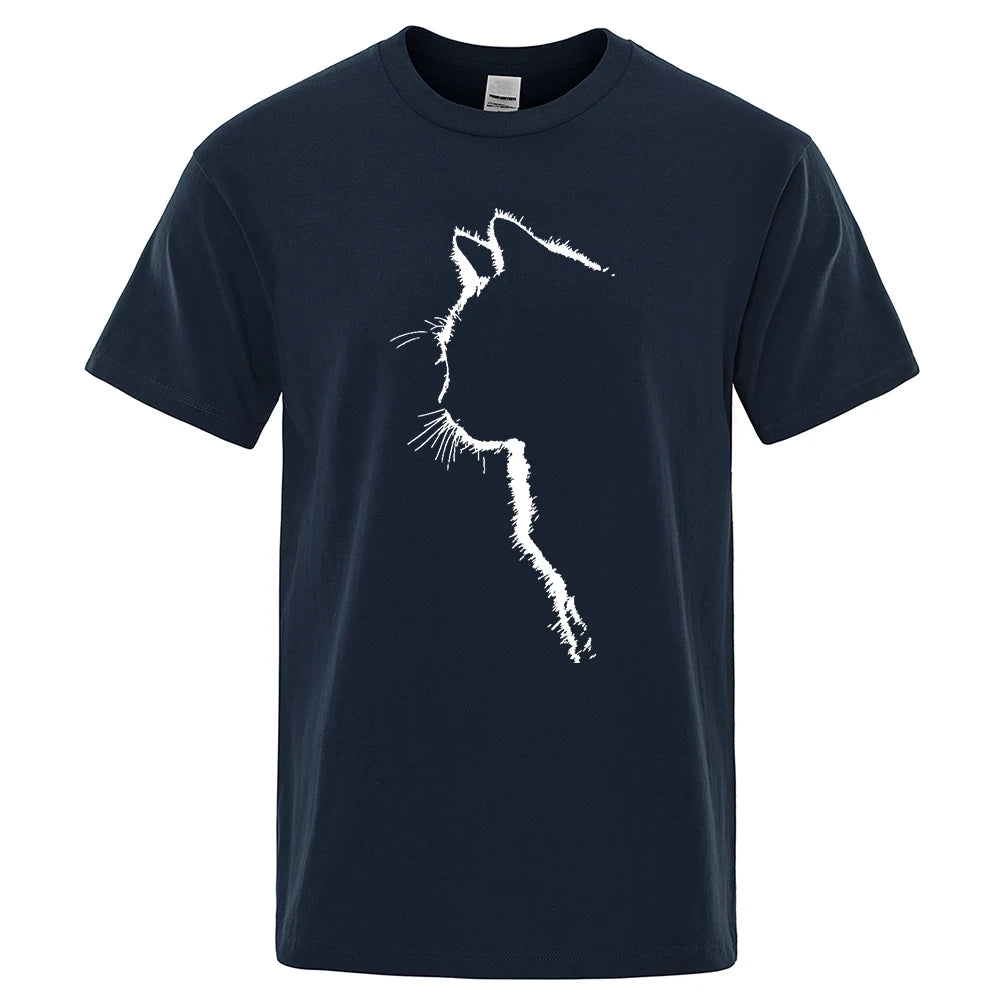 Cool Cat Print Men's T-Shirt