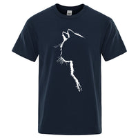 Cool Cat Print Men's T-Shirt
