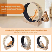 Large Cat Exercise Wheel 40 Inch Treadmill Exerciser for Indoor Cats Love Kitty Running Toy Walking Training for Fitness Weight by Tail chasers