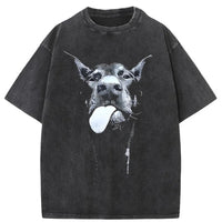 Men's Gothic Dog T-Shirt - Hip Hop Streetwear