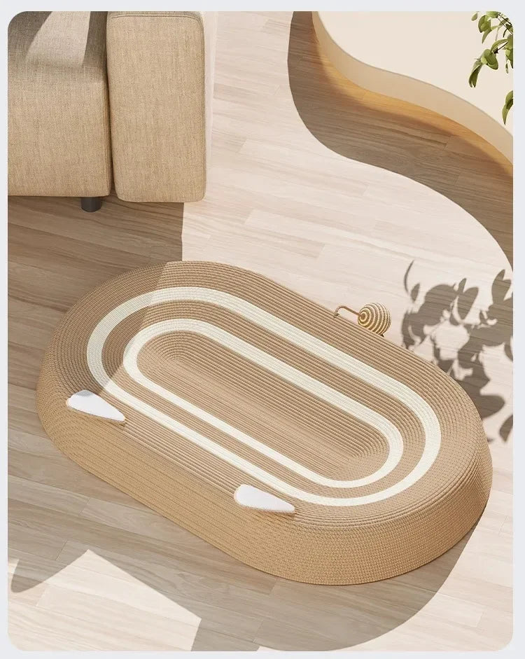 Cat Recliner Lounge - Portable Sisal Scratching Sofa