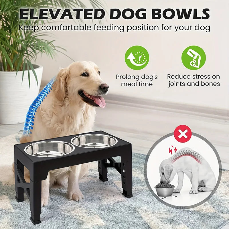 Versatile Adjustable Dog Feeder