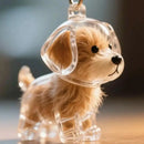 Dog Hair Memorial Keychain - Pet Fur Keepsake Storage Capsule
