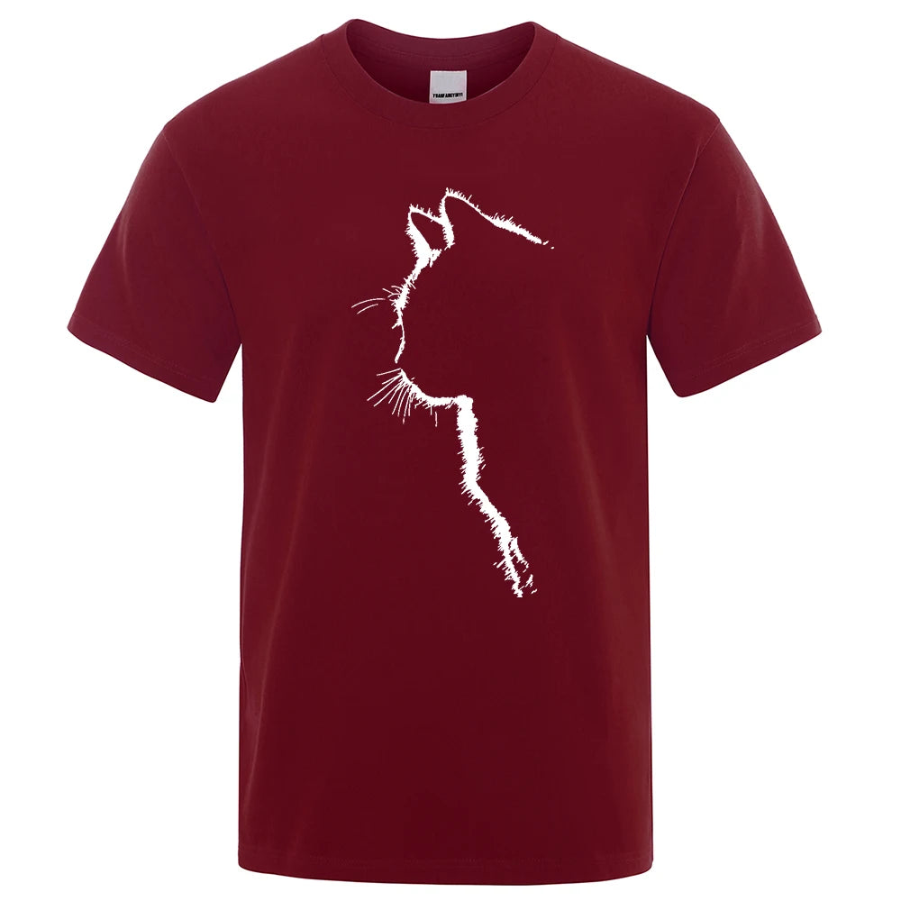 Cool Cat Print Men's T-Shirt