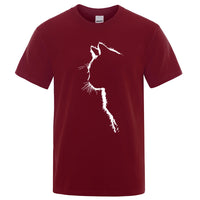 Cool Cat Print Men's T-Shirt