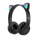 Cat Ear LED Bluetooth Headphones - Wireless Kids Gaming Headset