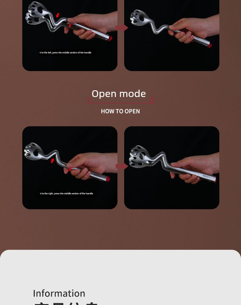 Cat's Paw Multi-Functional Food Clip Tong - Stainless Steel Kitchen Tool