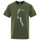 Cool Cat Print Men's T-Shirt