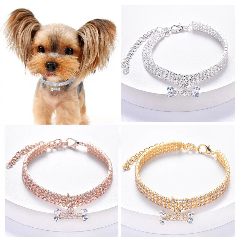 Crystal Rhinestone Dog Collar