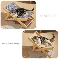 Cat Recliner Lounge - Portable Sisal Scratching Sofa