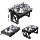 Adjustable Height Elevated Dog Bowls