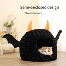 Halloween Bat Pet Cave Bed - Cozy Fall & Winter Warmth