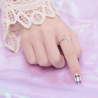 Protective Cat Ears Crochet Ring