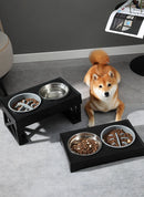 Adjustable Height Elevated Dog Bowls