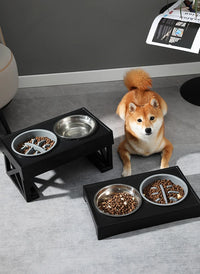 Adjustable Height Elevated Dog Bowls