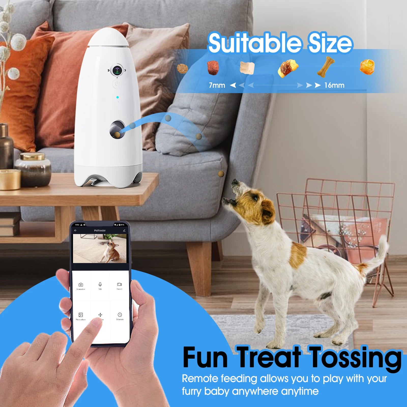 DOG CAMERA TREAT DISPENSER