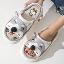 Designer Linen Platform Dog Slippers