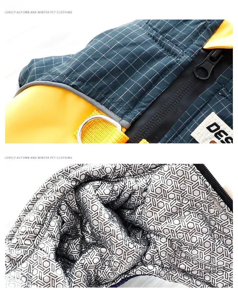 Functional 3-Proof Dog Jacket by Tail chasers