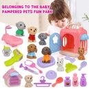 Pet Family Pretend Play Set - Mini House & Dolls