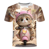 Cat Electric Bike T-Shirt