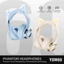 Cat Ear LED Bluetooth Headphones - Kids Wireless Gaming Headset