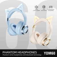 Cat Ear LED Bluetooth Headphones - Kids Wireless Gaming Headset