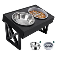 Adjustable Height Elevated Dog Bowls
