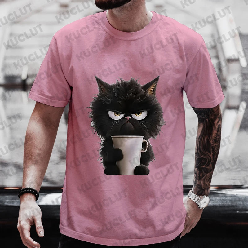 Black Cat Coffee Lover Tee