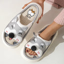 Designer Linen Platform Dog Slippers