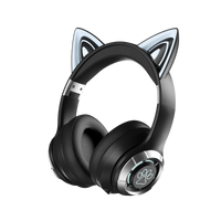 Cat Ear LED Bluetooth Headphones - Kids Wireless Gaming Headset