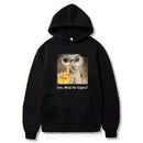Pullover Funny Cat Graphic