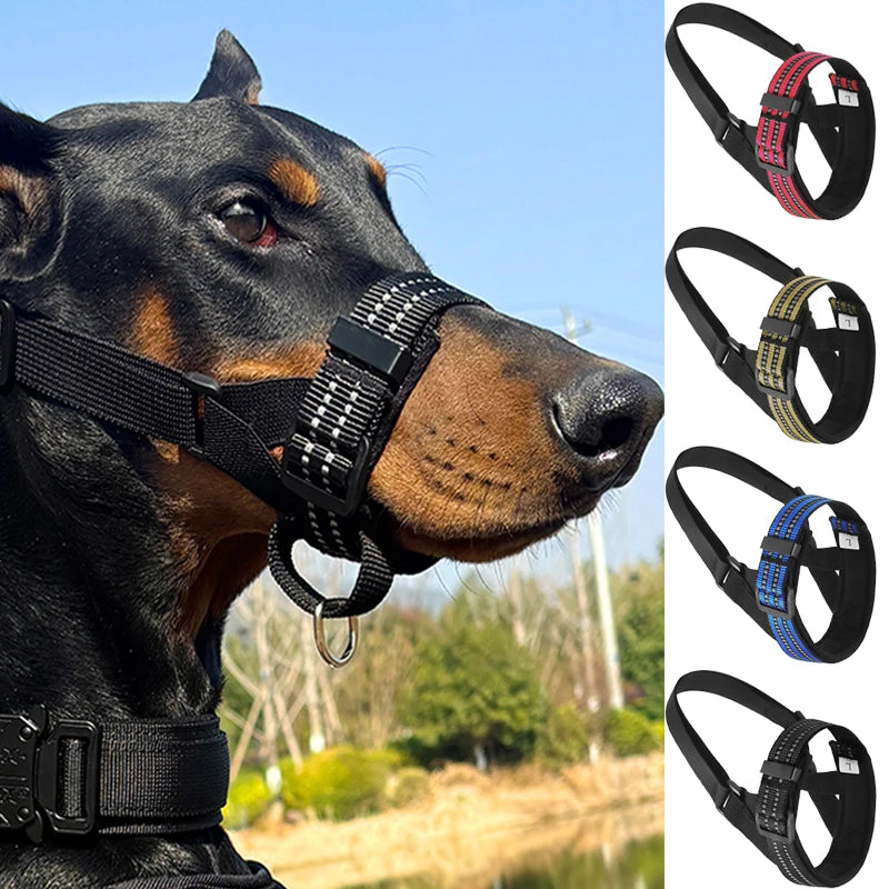 Reflective Tactical Muzzles for Anti Barking Training