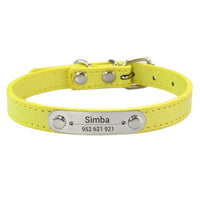 Personalized Engraved Leather Dog Collar