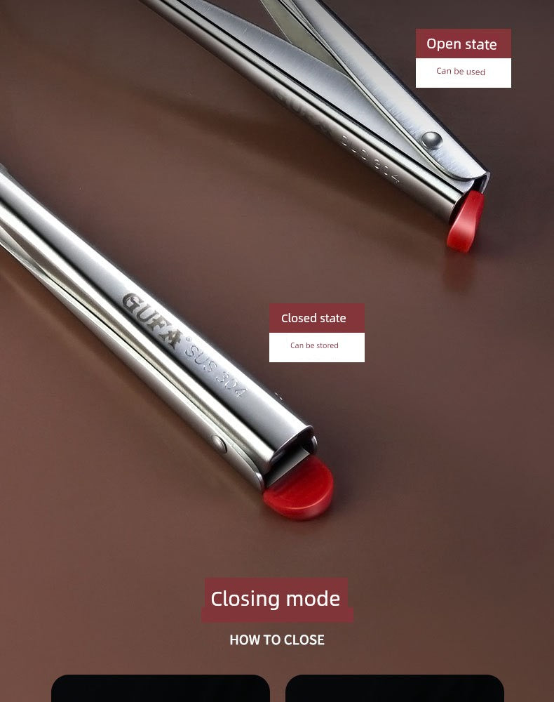 Cat's Paw Multi-Functional Food Clip Tong - Stainless Steel Kitchen Tool