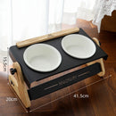 Elegant Chinese-Style Adjustable Pet Bowl by Tail chasers