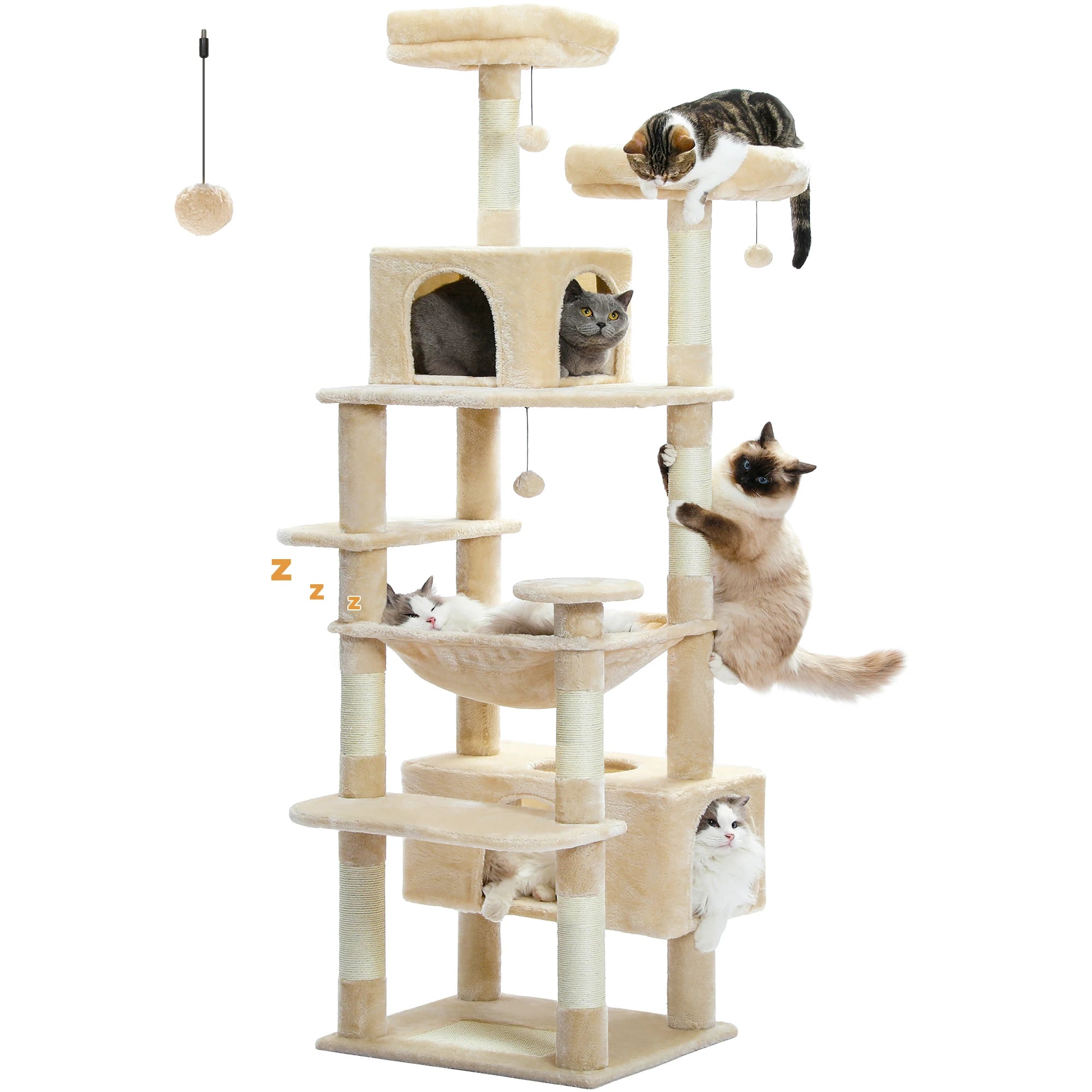 Spacious Multi-Level Cat Tower