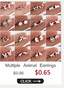 Whimsical Animal Stud Earrings by Tail chasers