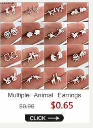 Whimsical Animal Stud Earrings by Tail chasers