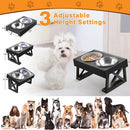 Adjustable Height Elevated Dog Bowls