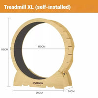 Cat Mute Treadmill Solid Wood Exercise Wheel