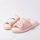 Cat Platform Linen Slippers